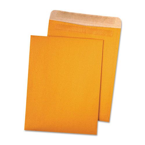 100% Recycled Brown Kraft Redi-Seal Envelope, 10 x 13, Brown Kraft, 100/Box