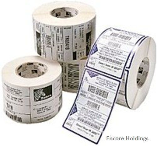 Zebra Z-Select 4000D 10010041 Paper Thermal Label - 2.5 x 2.5 inches - 4-Pack -