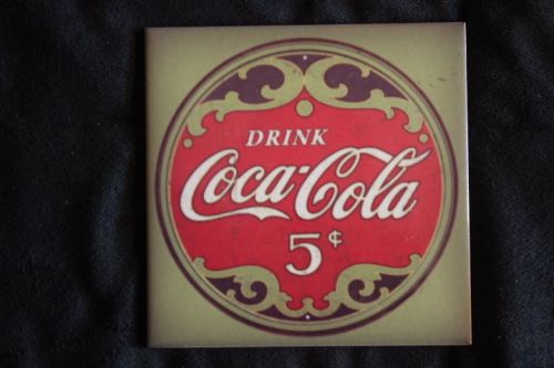 Retro Vintage Coke Ceramic Tile  Coasters ManCcave Home theater