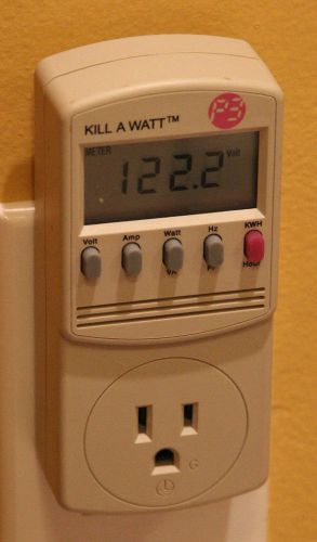 P3 Power Meter Kill A Watt 15 Amp 125 Volt Model P4400 Appliance Monitor