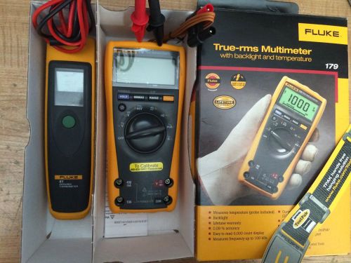 Brand new in box combo fluke 179/61 industrial multimeter + infrared thermometer for sale