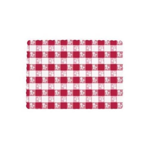 Red Gingham Placemats, 50 Per Pack (13.75&#034; x 9.75&#034;) New