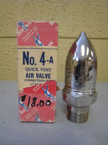 New itt hoffman 4-a quick vent air valve 3/4&#034; male x 1/2&#034; female 401413 for sale