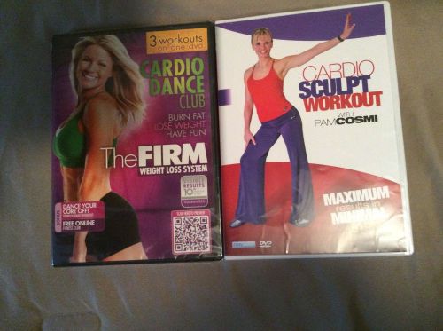 Set of 2 cardio workout DVDs! 1 brand new never opened! 1 in excellent shape!