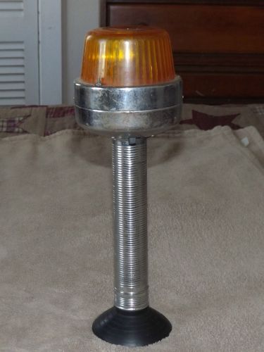 Vtg large 13&#034; suction cup emergency safety beacon  light/  works for sale