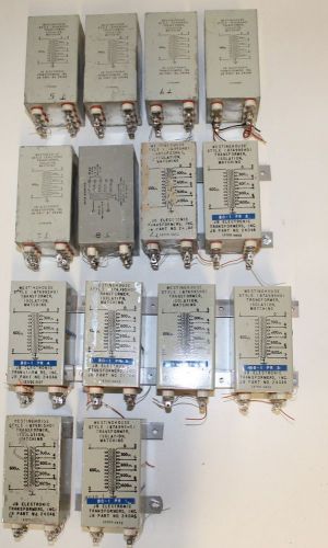 LOT OF (14) WESTINGHOUSE STYLE 187A995H01 TRANSFORMER, ISOLATION MATCHING 240A6