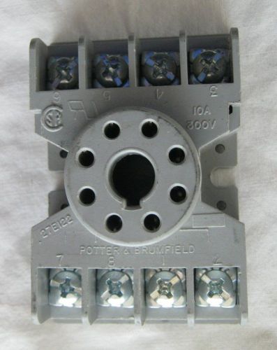 Potter &amp; Brumfield 27E122 Relay Socket 8 Pin 10a 300v