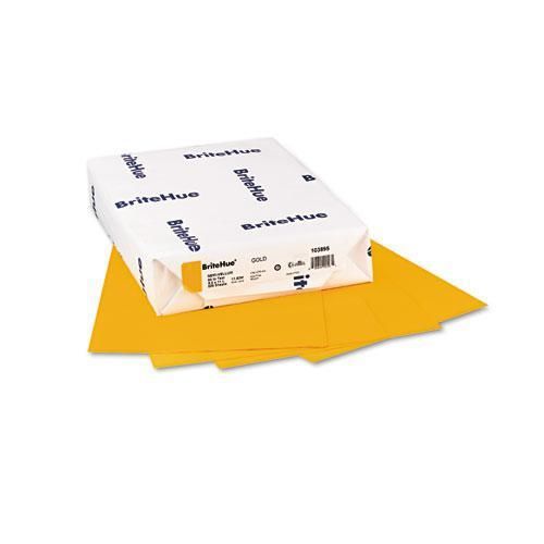 New mohawk 103 895 britehue multipurpose colored paper, 24lb, 8-1/2 x 11, gold, for sale