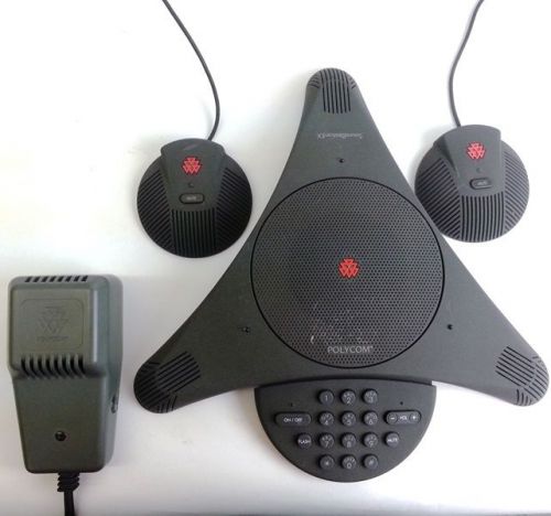 Polycom SoundStation EX Two-Way Conference Phone + 2 Extended Mics
