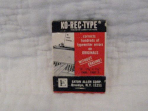 Vintage KO-REC-TYPE Typewriter Correction Paper Booklet