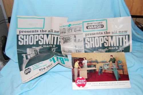 Shopsmith Manual and 2 advertising pieces.
