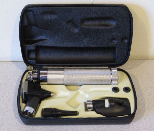 Welch allyn 3.5v otoscope &amp; ophthalmoscope diagnostic kit - 25000 11600 for sale