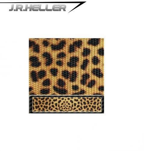 1&#039;&#039; Polyester Webbing (Multiple Patterns) USA MADE!- Leopard -1 Yard