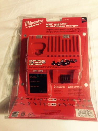 New-milwaukee-48-59-1812-dual-port-m18-and-m12-multi-voltage-combo-charger for sale