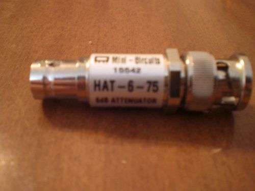 Hat-6-75 mini-circuits 0 mhz - 2000 mhz rf/microwave fixed attenuator for sale