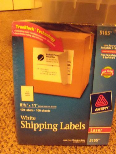 Avery White Shipping Labels - 5165