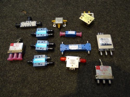 Lot of 12 RF Microwave Couplers SMA Coaxial Narda Mini Circuits Merrimac RLC