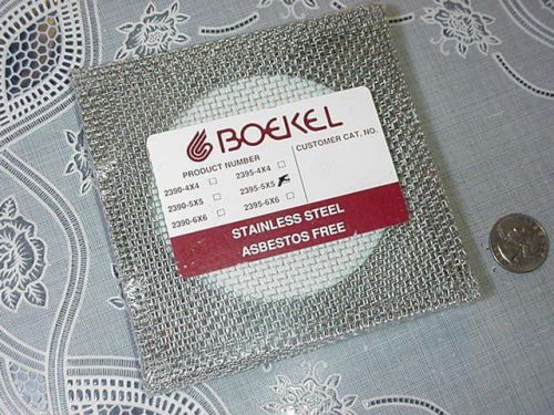 TEN (10) Boekel 2395-5X5 Bunsen Burner Tripod Ceramic Net Mesh Support S/S NEW!