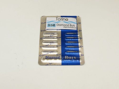 Dental Diamond Burs Inverted Cone Lab SI-S48 FG Set /1 Pack 10 Pcs TORINO