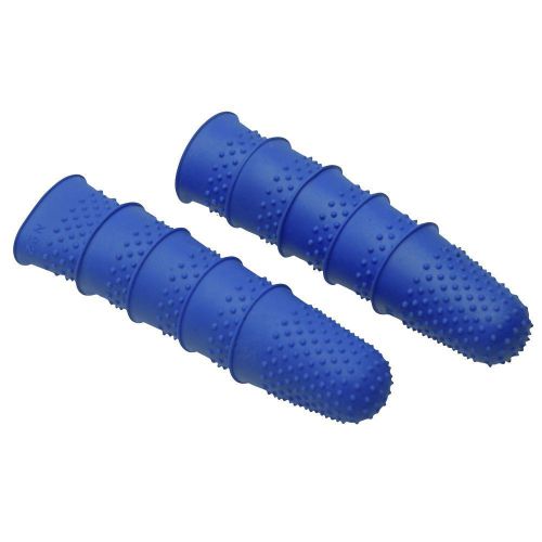 Quality Flexible Rubber Thimblette Blue Size 1 18mm Finger Cone Thimble