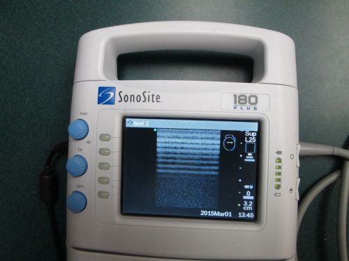 Sonosite 180 plus ultrasound and L25 linear probe transducer