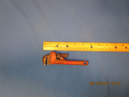 RIDGID TOOLS 6&#034; HEAVY DUTY STRAIGHT PIPE ADJUSTABLE PIPE WRENCH USA MADE