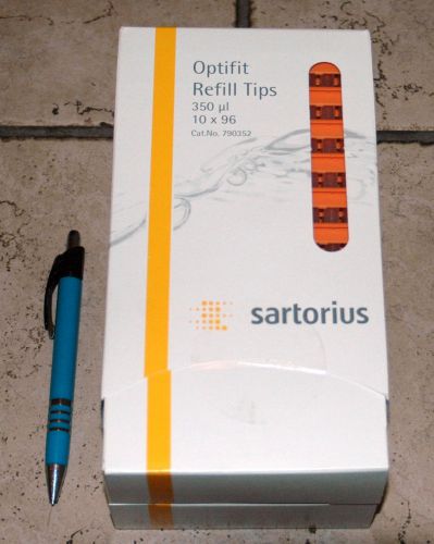 10 racks of 96 biohit sartorius 790352 pipette tips optifit, 5-350 µl, tower new for sale