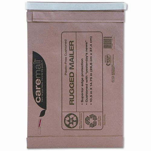 Caremail Rugged Padded Mailer, Side Seam, 14 x 18 3/4, Light Brown, 25/pack