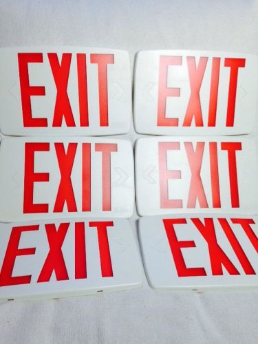Lithonia Quantum Series Exit Light Covers Lot Of 6 Mint Condition .