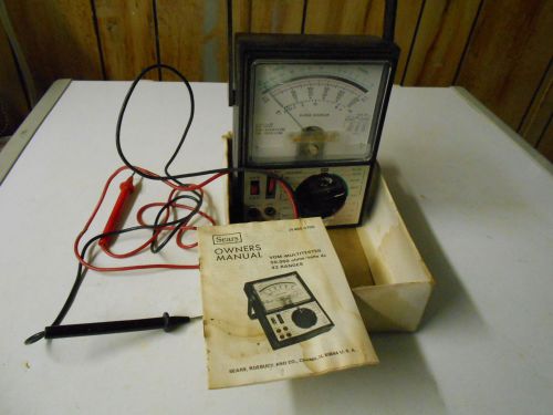 Sears Electric Vom-Multitester With Owners Manual Works
