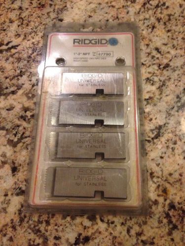RIDGID HIGH SPEED 1&#034;- 2&#034; NPT 47790 RIGHT HAND STAINLESS STEEL DIE NEW IN PACKAGE
