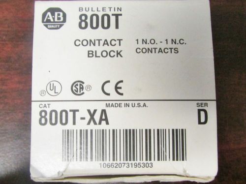 ALLEN BRADLEY Contact Block 800T XA