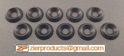 1/4 .250 *BLACK Anodized* CNC Billet Aluminum Finishing Washer Qty 10