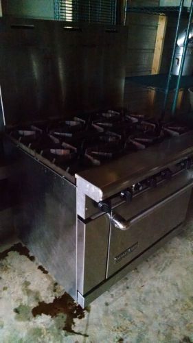 Gas stove 6 burner deep oven