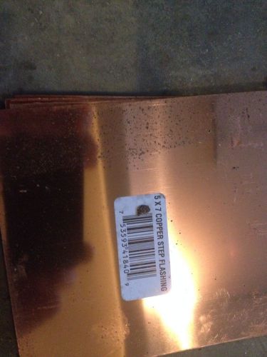 5x7 copper step flashing 15 pcs for sale