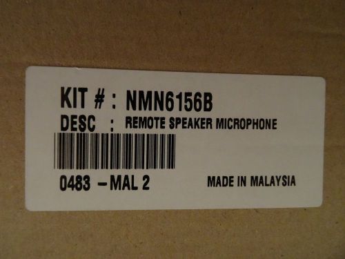 Motorola Radio Speaker Mic NMN6156B  HT1000, HT600, MTX800, MTX900