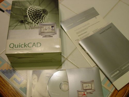 AUTODESK QUICKCAD VERSION 8 LEARN CAD SOFTWARE CD EXPERTS OR FIRST TIME USERS