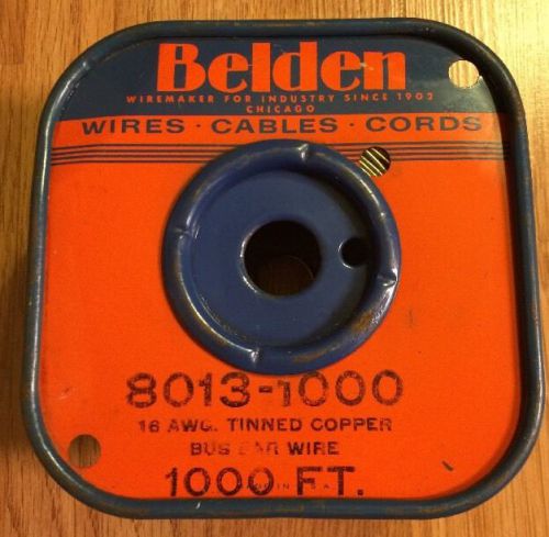 Belden 8013-1000 16 AWG Tinned Copper Bus Bar Wire - 1000 Feet
