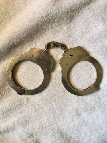 Vintage Handcuffs The Peerless Handcuff Co. Nickel Plated 1531451-1872857