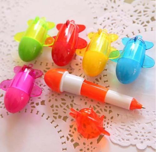 Office Lovely Airplane Style Retractable Pill Ballpoint Pen AS\ABS resin Gift