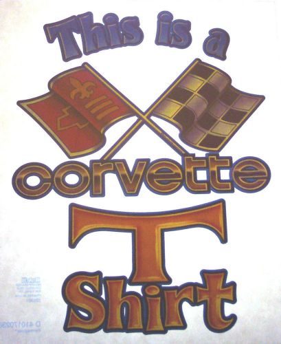 THIS IS A CORVETTE  Vintage 80&#039;s Roach T-Shirt transfer