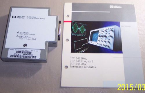 A8643 Hewlett Packard HP 54650A, 54651A and 54652A Interface Module Mint