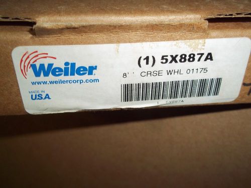New  Weiler  Crimped Wire Brush Wheel  8&#034;  Part #  5X887A