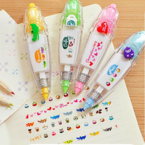 Creative Stationery Push Correction Tape Lace for Key Tags Sign Students Gifts