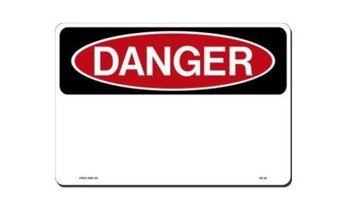 Lynch Sign Personalized Danger Safety Warning Notice Black Red and White Plastic