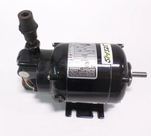 Bodine gear motor type nsh 115v .33a 1/50hp 170rpm w07000016 for sale