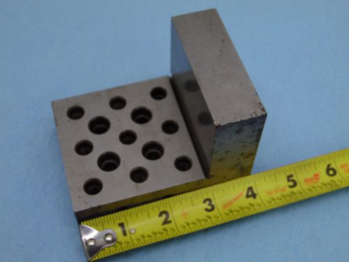 Machinist Toolmaker SPI 90 Degree Angle Block Plate~Jig~Threaded