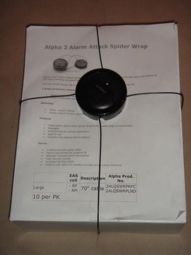 10-pack spider wrap alpha 2 alarm attack large 70” merchandise security new for sale