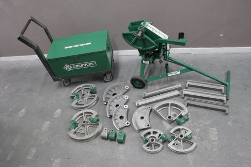 Greenlee 1818 mechanical conduit bender loaded w/extras latest model free s&amp;h for sale