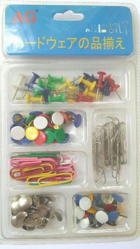 Small SET pins clips colourful office supplies mixed and matched Decoration DIY